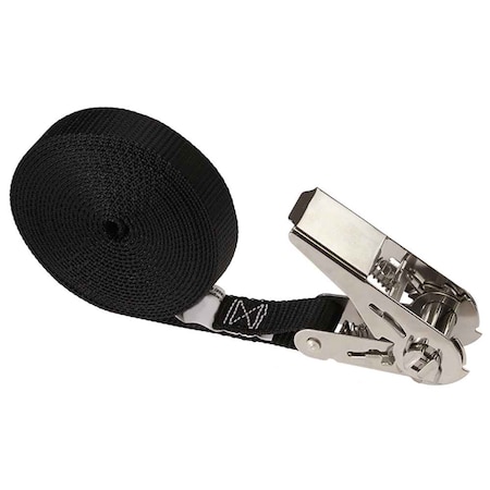 Us Cargo Control 1" x 15' Black Endless Stainless Steel Thumb Ratchet 16SS15FE-BLK